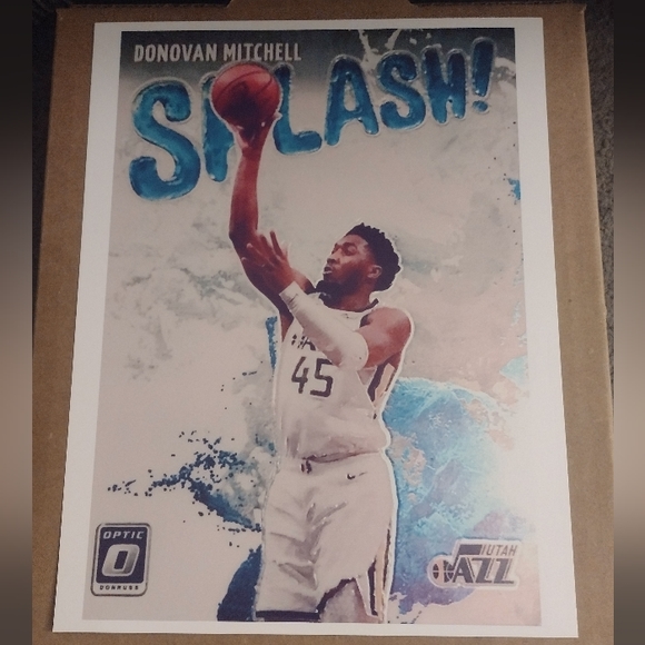 DONOVAN MITCHELL UTAH JAZZ SPLASH! COLOR ART 8.5x11 WALL NBA REPRINT POSTER NEW! - Picture 4 of 4